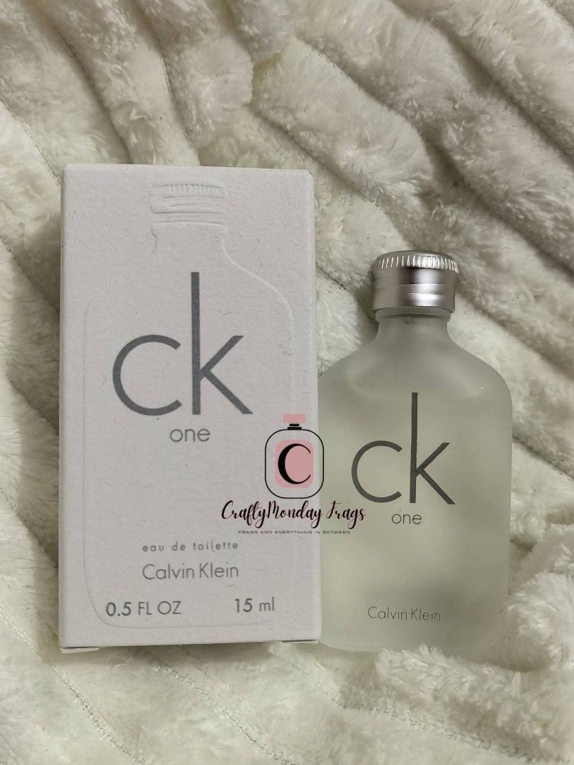 10pcs CK ONE EDT 15ML (Category: Fragrance & Deodorants) located in Makati City. Submitted by craftymondayfrags (Listing ID 1440979080, Image 1). Description: 10pcs BRAND NEW. ORIGINAL BUNDLE CK ONE 15ML EDT.