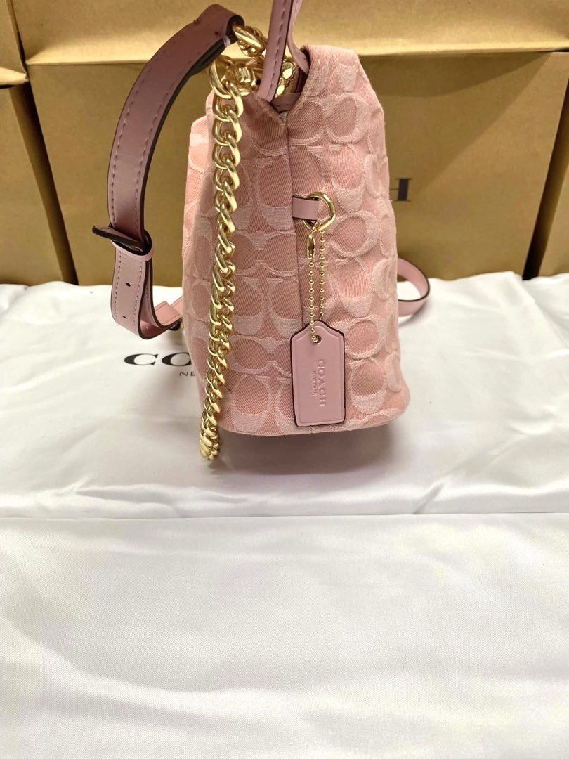 Coach Faye Denim Pink (Category: Luxury Bags & Wallets) located in Bulacan. Submitted by mykakarizza (Listing ID 1441037124, Image 3). Description: Pink girlies!! ₱1900 onlyyy🥹 Faye Denim Pink Complete inclusions (Paperbag, dustbag, plastic, cards) 📸 Actual pics! 🙋🏻‍♀️ ─── ✦ ─── ✦ ─── ✦ ─── ✦ ─── 🛍️ LOOKING FOR MORE RESELLERS 🛍️ ✨ Buy 3 pcs of ANY items — FREE SHIPPING NA!🚚 ✨ Buy 10 items → FREE SF + ₱50 OFF EACH! 💖 PM us for 30 pcs & up 