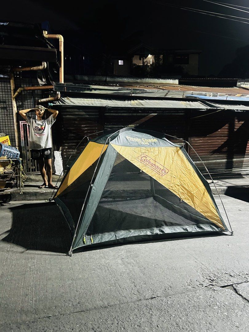 Coleman Picnic Shade UV PRO Tent (Category: Hiking & Camping) located in Manila. Submitted by starbalesukandjapansurplus (Listing ID 1441023629, Image 1). Description: - Coleman Picnic Shade UV PRO tent - Ideal for outdoor adventures: picnics, camping, beach trips - Easy setup and takedown - Provides excellent shade and UV protection - Made with durable material - Ready for your next outing!.