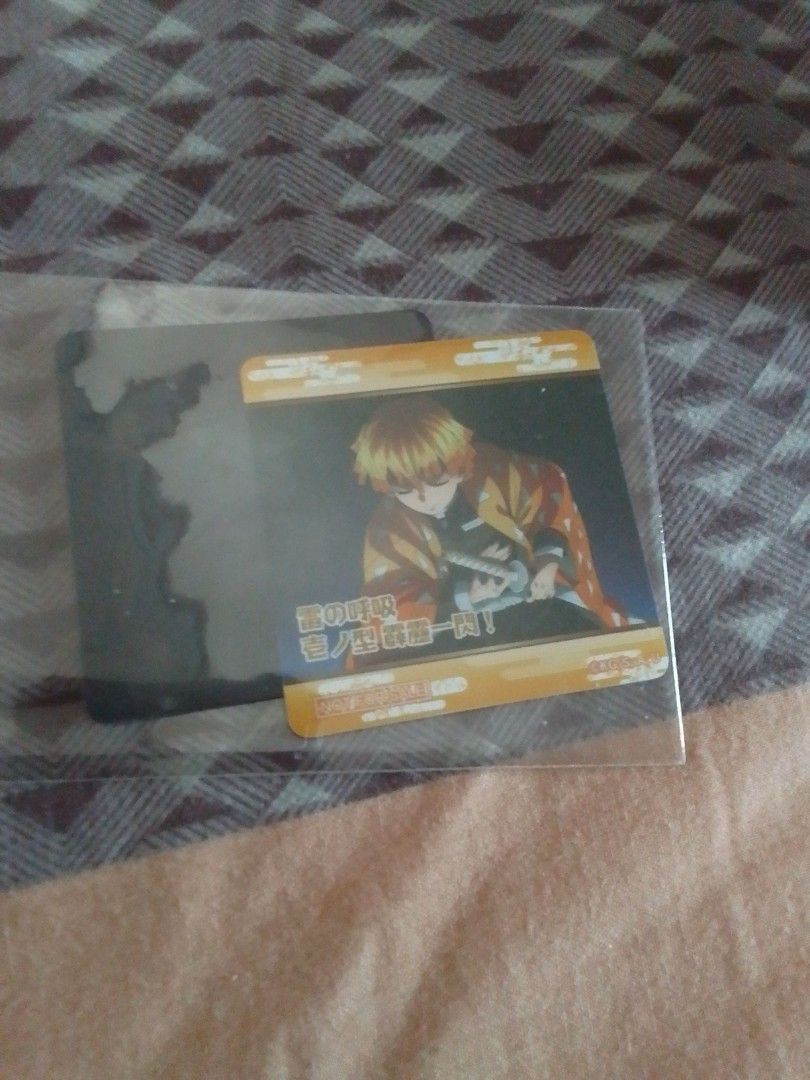 Demon Slayer Magnet Square Tokito and Zenitsu (Category: Character Goods) located in Santa Rosa. Submitted by animemerchcollection (Listing ID 1440986132, Image 2). Description: - Two Demon Slayer acrylic standee cards for sale. - Includes Zenitsu Agatsuma. - Features another character with glasses. - Both standees are in protective sleeves. - Ideal for collectors and anime fans. - Unique items to add to your collection..