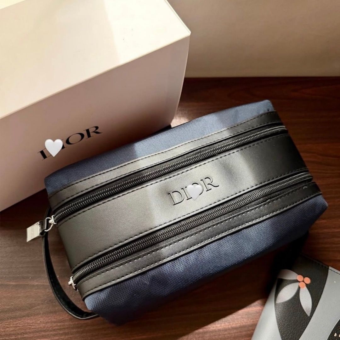 Dior Men’s Navy & Black Toiletry Bag | Double Zipper Travel Kit | Luxury Inspired Grooming Pouch (Category: Belt bags, Clutches and Pouches) located in Baguio. Submitted by luxe.archive (Listing ID 1441006899, Image 1). Description: ✨GWP (Gift With Purchase) ITEMS✨ GWP stands for “Gift With Purchase” — these are complimentary items given by brands when purchasing selected products. 💯 All items are authentic GWP 📌 We do not carry ready stock — a