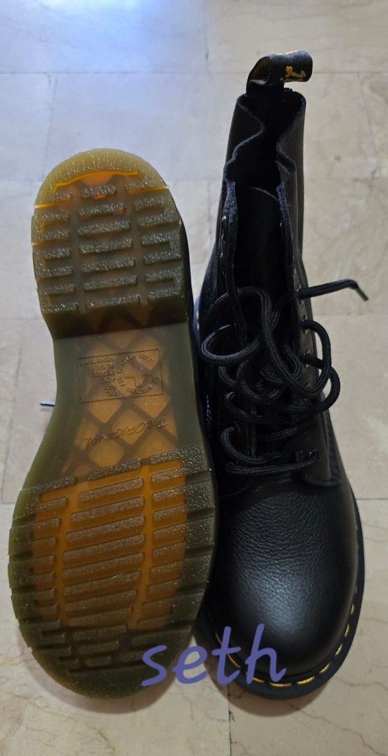 Dr. Martens 1460 Pascal Black Soft Leather Boots (Category: Boots) located in Quezon City. Submitted by sethplate (Listing ID 1440975987, Image 2). Description: - Classic Dr. Martens 1460 Pascal boots - Genuine black pebbled leather - SOFT LEATHER, no break in - Durable AirWair sole - Made in Vietnam - Original box included - Size: UK 6 / EU 39 / US L 8 - Bought in Dubai -RFS: Decluttering.