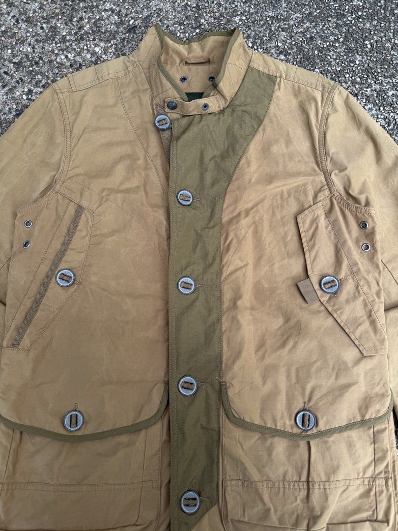 Eddie Bauer Waxed Cotton Hunting Jacket (Category: Coats, Jackets and Outerwear) located in Quezon City. Submitted by though.bare (Listing ID 1441079010, Image 2). Description: Fits on S-M for Men In good, worn condition. No major flaws. High quality fabric and construction Width : 21" Length : 29" Sleeve : 25" Shoulder : 18" No-when worns. Listings not marked sold/reserved are available. These are preloved/used items, manage expectations. Visit 