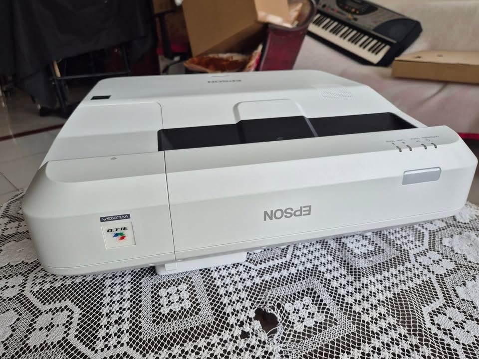 EPSON EB-1470Ui Laser Ultra Short Throw Wireless Interactive Full HD 3LCD Projector (Category: Projectors) located in Quezon City. Submitted by alxgen (Listing ID 1441051849, Image 2). Description: ITEM: EPSON EB-1470Ui Laser Ultra Short Throw Wireless Interactive Full HD 3LCD Projector SELL PRICE: 65,000 (Negotiable) 👉 PACKAGE 👈 ✅ EPSON EB-1470Ui unit ✅ Remote ✅ Pen (2 pcs.) ✅ Touch Unit ✅ Control Pad ✅ Setting Plate ✅ CD & Manuals ✅ Wi-Fi Mod