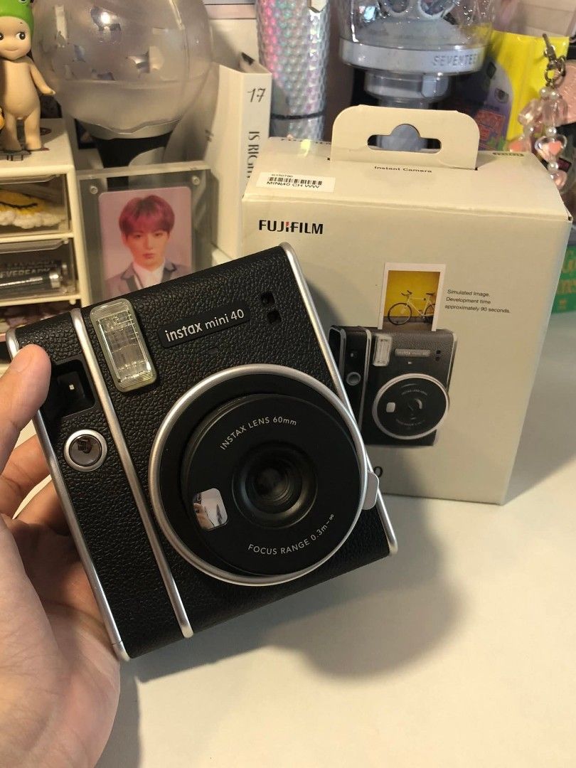 Fujifilm Instax Mini 40 (Category: Cameras) located in Bulacan. Submitted by jalehhhh (Listing ID 1440984764, Image 2). Description: RUSH SALE FUJIFILM INSTAX MINI 40 POLAROID CAMERA MINT CONDITION, USED ONLY 3 TIMES INC: STRAP, BOX AND MANUAL 📍BULACAN PM IF INCH, CAN SEND VIDS AND PICS.