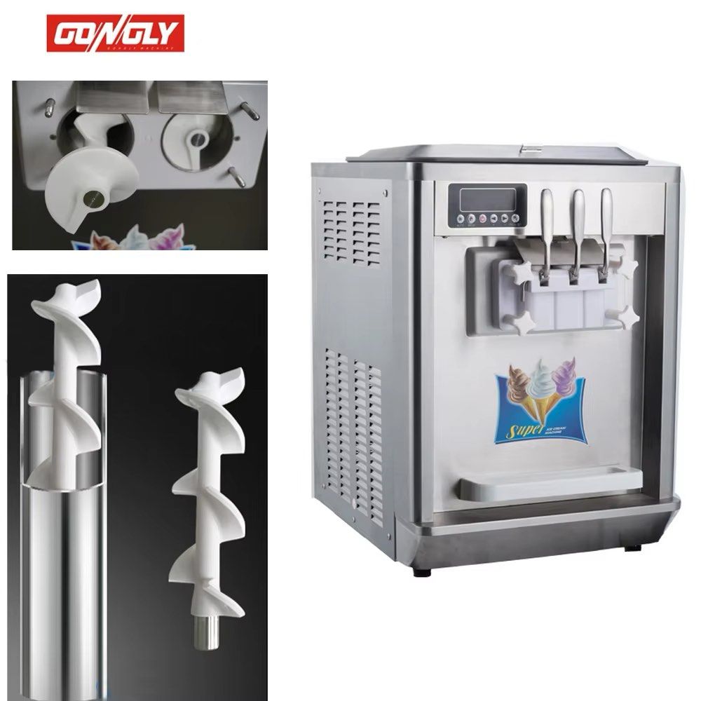 GONGLY 3 NOZZLE ICE CREAM MACHINE (Category: Everything Else Others) located in Apalit. Submitted by aeliastore_ (Listing ID 1441120396, Image 3). Description: FOR SALE ‼️ Price: 55,000 Php Brand: GONGLY Model Name: BQL-808 (Triple Nozzle) Compressor: ASPERA (Italy) Condenser: Air Cooling Main Power: 220v 50Hz/60Hz Rate Power: 1.7kw Refrigerant: R22 /R404A Production: 11-16kg/h;18-25L /h Dimension: 52*64*72.39cm Net Weight: 108kg Used: 8-9 months
