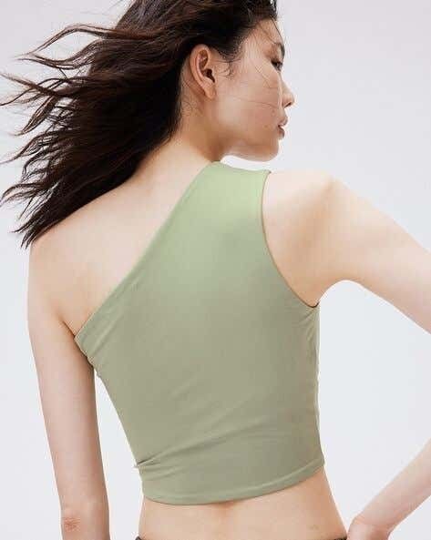 H&M One Shoulder Top Green XS (Category: Sleeveless) located in Caloocan City. Submitted by legit_store (Listing ID 1441122625, Image 3). Description: .