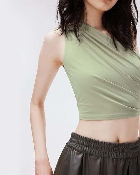 H&M One Shoulder Top Green XS (Category: Sleeveless) located in Caloocan City. Submitted by legit_store (Listing ID 1441122625, Image 1). Description: .