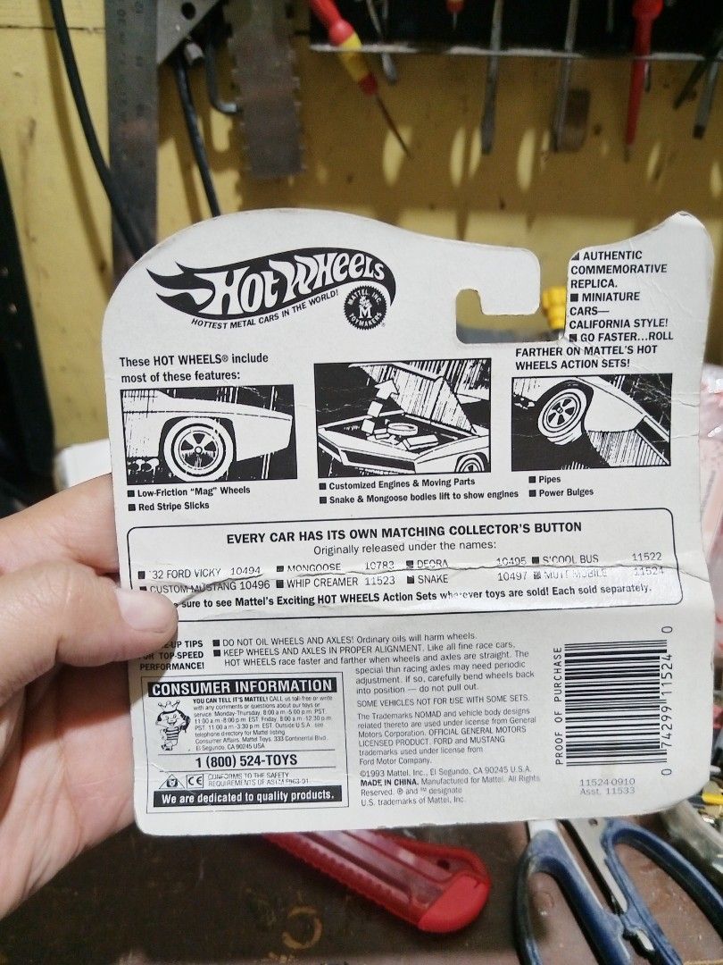 Hotwheels Vintage Collection (Category: Vehicle & Diecast Models) located in Baguio. Submitted by kikay_moto (Listing ID 1440958147, Image 2). Description: Baguio City area Sealed item.