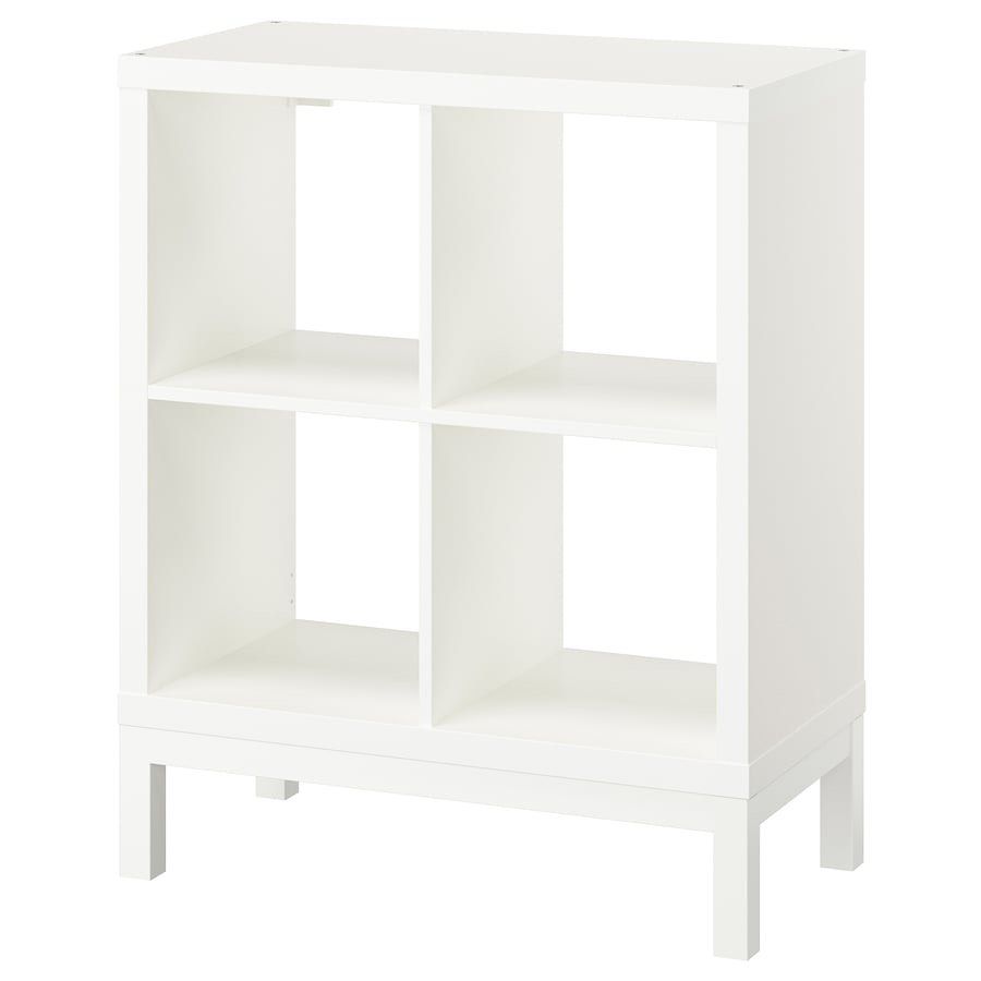 IKEA KALLAX 4-Cube Shelf Unit with Storage Bins (Category: Shelves, Cabinets & Racks) located in Mandaluyong City. Submitted by anjie52 (Listing ID 1440992174, Image 1). Description: - White IKEA KALLAX shelf unit - cube compartments not included - Ideal for organizing books, toys, and more - Top surface suitable for small appliances unit is sturdy and functional Can be bundled with espresso machine for total of 4300.