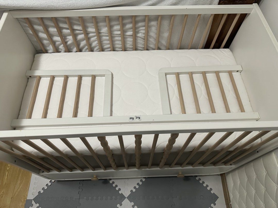 IKEA Myllra with IKEA Mattress (Category: Cots & Cribs) located in Baguio. Submitted by grfm3 (Listing ID 1441010280, Image 2). Description: -Used IKEA Myllra crib with SKÖNAST mattress. -I’ll give free additional accessories like a IKEA mattress protector and IKEA beddings. -For pick up only in Baguio City..