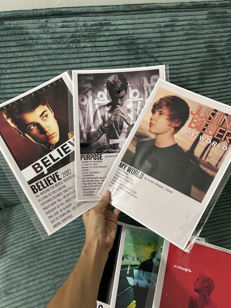 Justin Bieber Album Prints Poster (Category: CDs & DVDs) located in Cavite. Submitted by _schmyla (Listing ID 1440989060, Image 3). Description: .