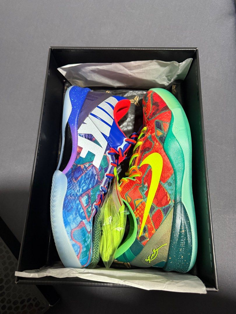 Kobe 8 “What the” (Category: Sneakers) located in Mandaluyong City. Submitted by john_weak (Listing ID 1441022325, Image 1). Description: FOR SALE ONLY Kobe 8 “What the” - sz 9.5 - lightly used (wood court only) around 5x - complete w/box & unused extra laces - guaranteed authentic - can send other pics upon request 14k + sf AUTO IGNORE = LOWBALLERS.