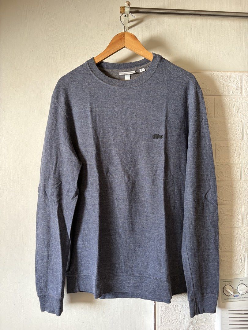 Lacoste Sweater Longsleeves (Category: Tshirts & Polo Shirts ) located in Batangas. Submitted by cakzero (Listing ID 1441037091, Image 1). Description: Large on Tag No issues Dimes: 20.5 x 28.