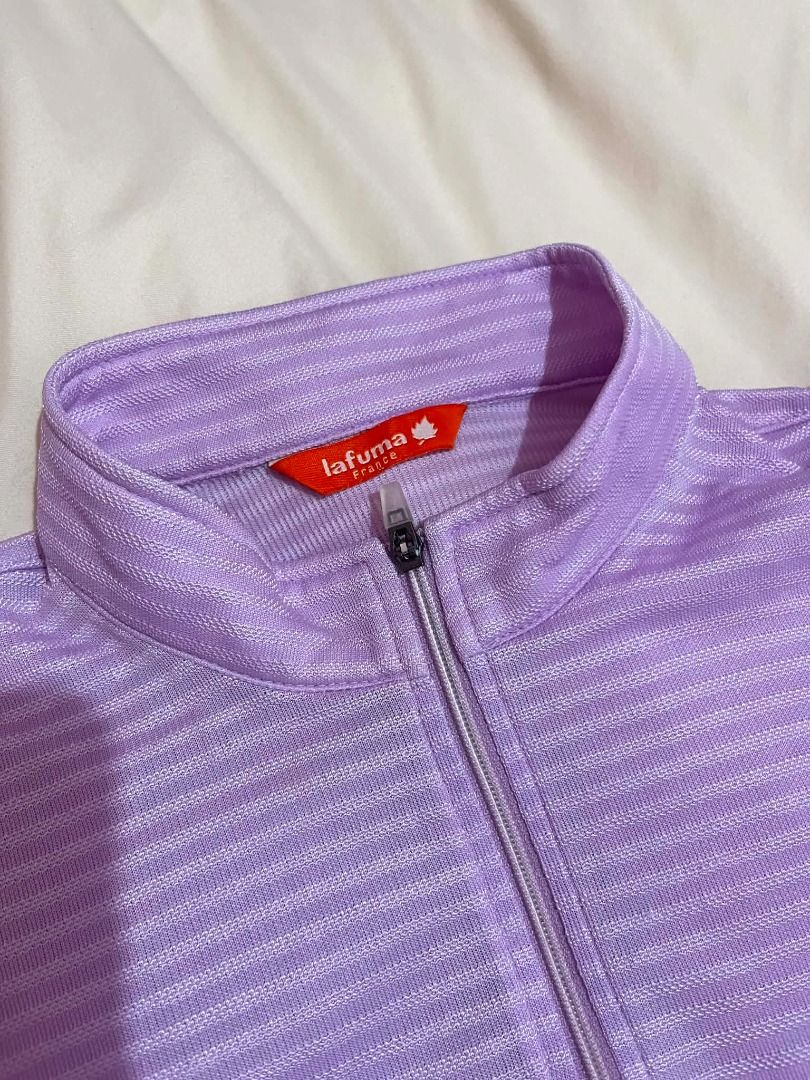 Lafuma Lavender Half-Zip Pullover | Lightweight Long Sleeve Activewear | Size M (Category: Coats, Jackets and Outerwear) located in General Santos City (Dadiangas). Submitted by aynleex (Listing ID 1441059684, Image 2). Description: Stay comfy and stylish with this authentic Lafuma lavender half-zip pullover 💜 Perfect for casual wear, travel, outdoor activities, or layering during chilly days. Lightweight, breathable, and easy to style with jean