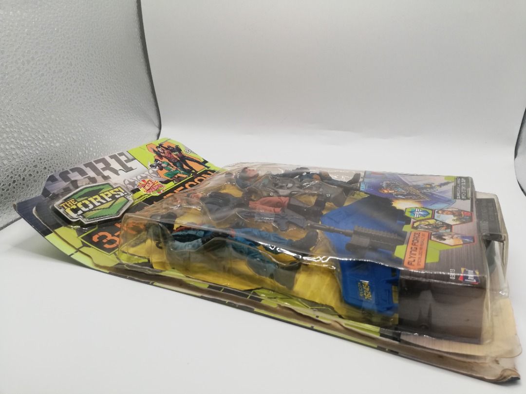 Lanard The Corps 3-Man Recon Flying Force (3.75" Figures) (Category: Figurines & Statues) located in Davao. Submitted by angiesvintagetoyshoppe (Listing ID 1440951781, Image 2). Description: 🔥 LANARD THE CORPS! 3-MAN RECON SET (OPEN BOX / COMPLETE) 🔥 Selling a 2010 "The Corps!" 3-Man Recon Flying Force 3-pack action figure set by Lanard Toys. Figures are 1:18 scale (3.75 inches tall), identical size/scale to classic G.I. Joe figures. Great for 