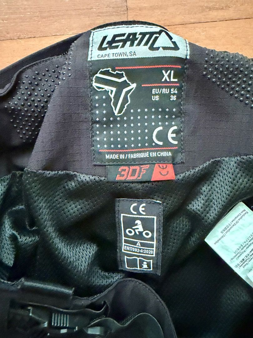 Leatt ADV Rally 5.5 Pants (Category: Other Sports Equipment and Supplies) located in Singapore. Submitted by darthmaulooi (Listing ID 1441008601, Image 3). Description: In the boot pants. Condition: 5/10 Fall off in the dirt in this pants. Knee area have small holes. This is a ripstop material so it won't tear any further. Patched up with adhesive stickers and Pants still have lots of mileage to go. See picture. Not for fussy buyer. Bought at $40