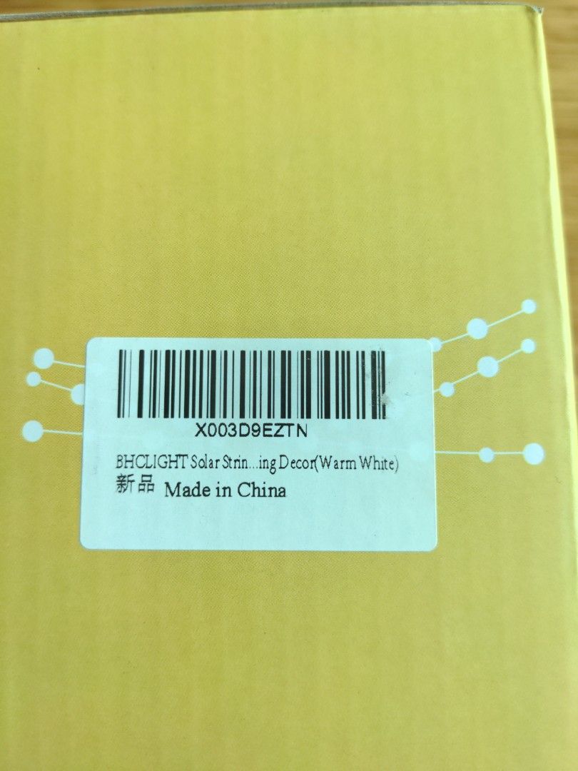 LED string lights (Category: Lighting) located in Singapore. Submitted by vdt2024 (Listing ID 1440995676, Image 3). Description: new in box, not sure how long it is, I think about 10m. two strings in the box..