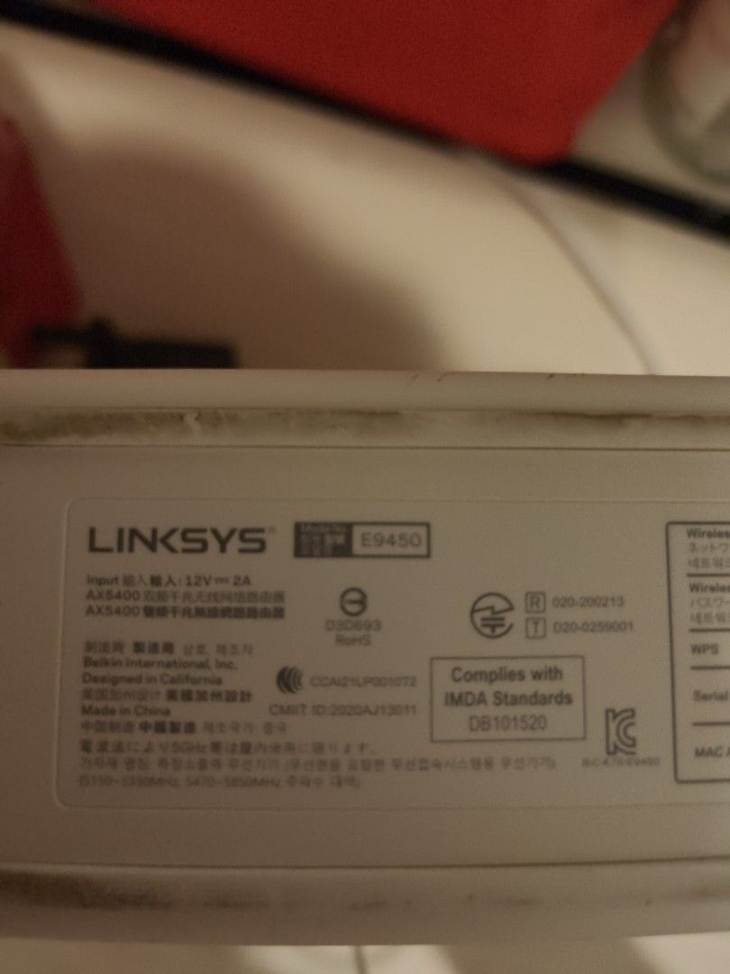 Linksys E9450 WiFi Router469639509323304960
