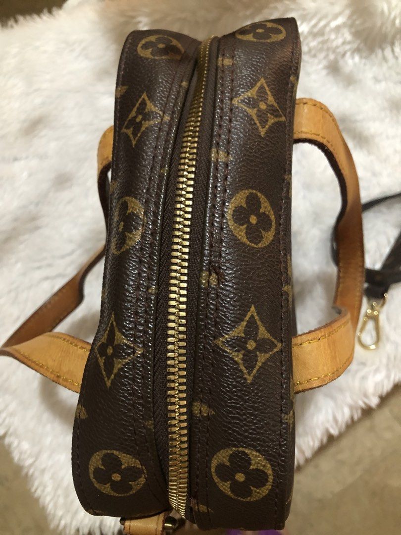 Louis Vuitton Monogram Canvas Spontini Bag with Strap (Category: Luxury Bags & Wallets) located in Meycauayan. Submitted by miletteaqu82717 (Listing ID 1440951893, Image 3). Description: - Classic Louis Vuitton bag - Monogram canvas - Detachable shoulder strap included - Leather handles show some signs of wear - Zipper works smoothly - Timeless and versatile for daily use or travel - not coded.