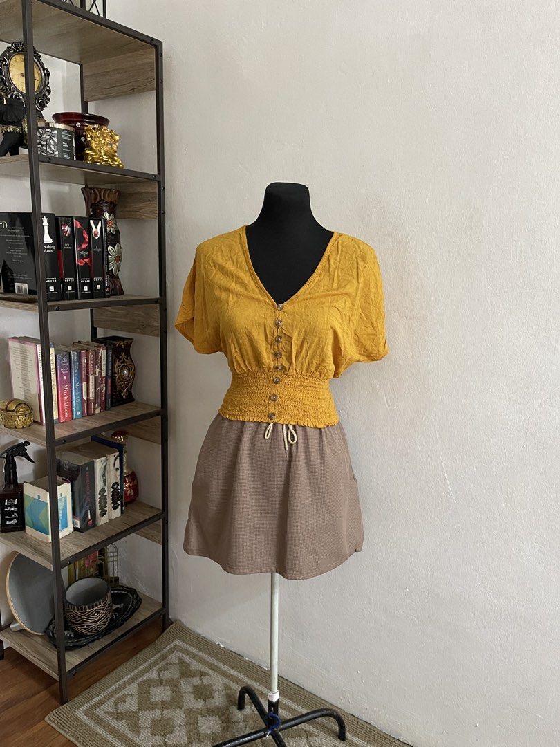 M : Authentic Bershka Mustard Yellow Boho Top (Category: Blouses) located in General Trias. Submitted by petiteluxury22 (Listing ID 1441152138, Image 1). Description: Bust - 36” Waist - 36” Length - 23” Curated Elegance: Premium Preloved Dresses Step into a wardrobe defined by a lifetime of exquisite taste, refined style, and high-quality tailoring. These are personal, carefully selected pieces from a well-traveled lifestyle—offering effortless s