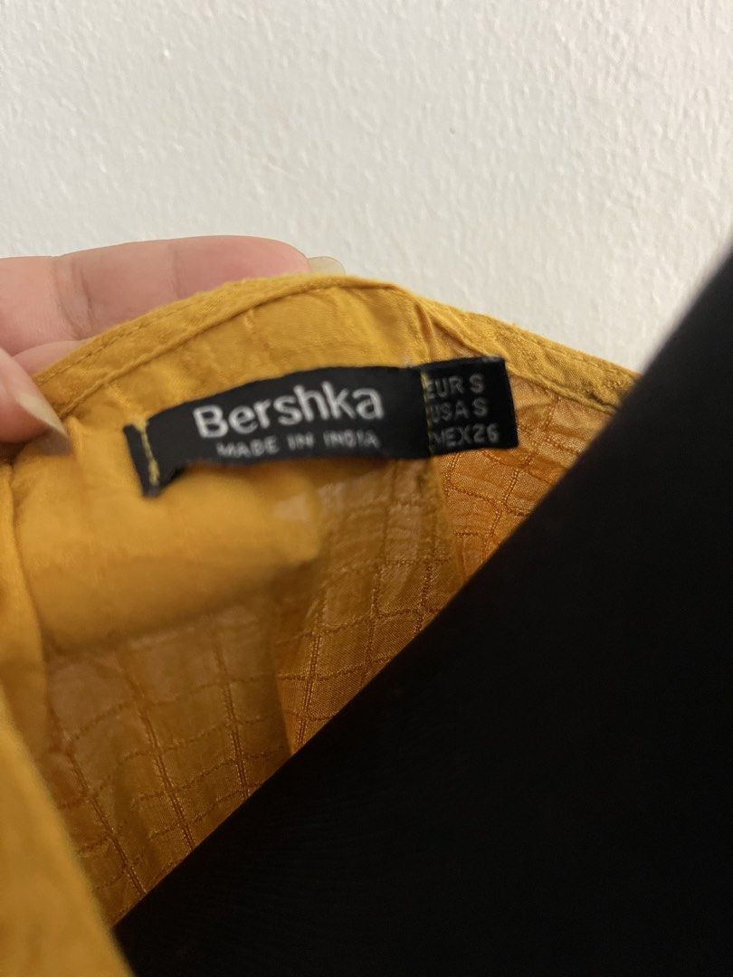M : Authentic Bershka Mustard Yellow Boho Top (Category: Blouses) located in General Trias. Submitted by petiteluxury22 (Listing ID 1441152138, Image 2). Description: Bust - 36” Waist - 36” Length - 23” Curated Elegance: Premium Preloved Dresses Step into a wardrobe defined by a lifetime of exquisite taste, refined style, and high-quality tailoring. These are personal, carefully selected pieces from a well-traveled lifestyle—offering effortless s