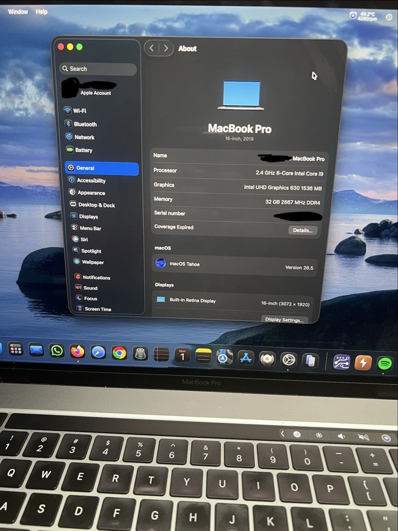 MacBook Pro 16” 2019469747439701872641