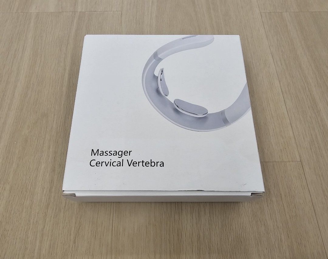 Massager Cervical Vertebra Neck Massager (Category: Massage Devices) located in Singapore. Submitted by sky5triker (Listing ID 1440960411, Image 1). Description: - Relieve neck pain and fatigue - 3 massage modes: J1, J2, J3 - Material: ABS - Compact size: 140x140x40mm - Inner diameter: 70mm - Important: Not a substitute for medical treatment. Use with caution if sensitive to heat. Stay attentive during use. Self collect or arrange own delivery. D