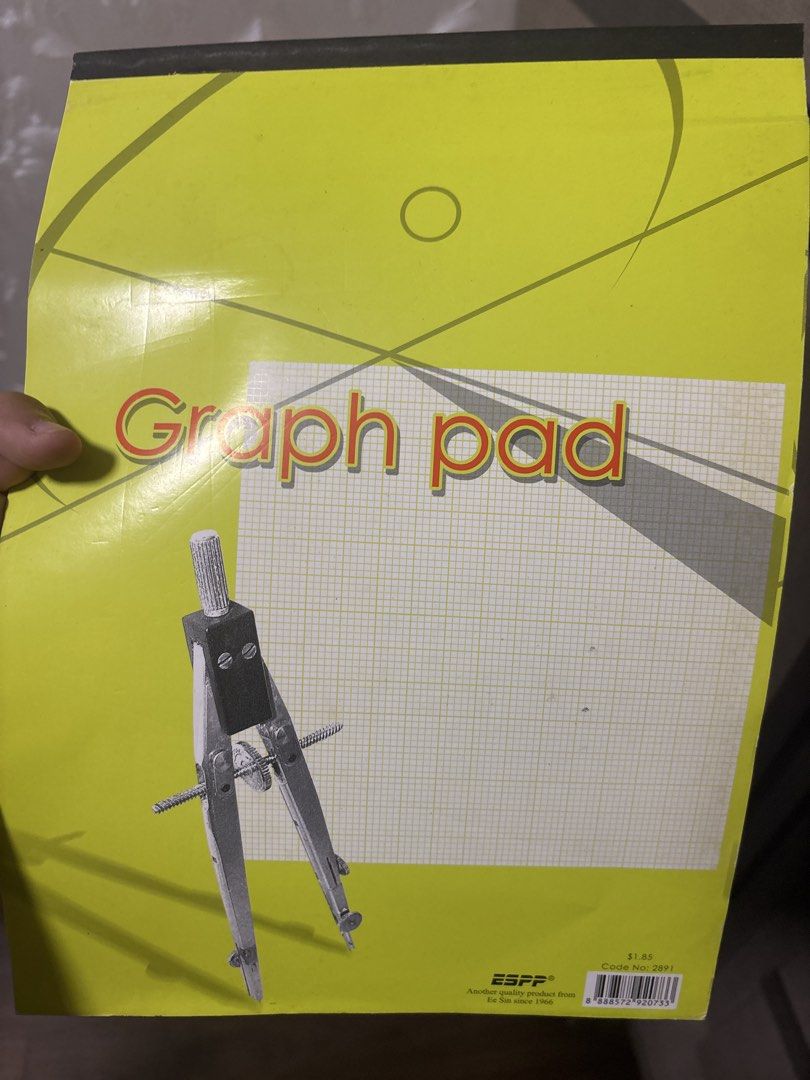 Math tools (Category: Stationery & School Supplies) located in Singapore. Submitted by joycejin053758 (Listing ID 1440978574, Image 1). Description: 2 graph pads for 2 math tools.