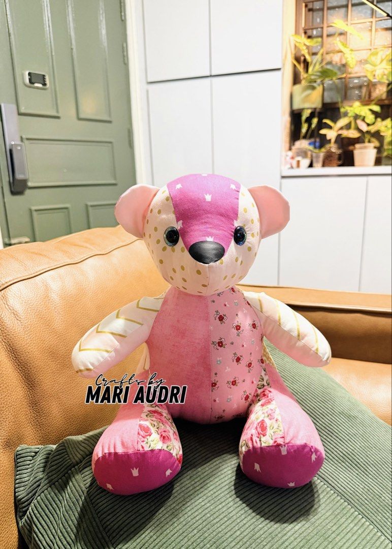Memory Bear Keepsake (Category: Babies & Kids Fashion) located in Singapore. Submitted by CraftsbyMariAudri (Listing ID 1441093377, Image 2). Description: Turned your baby’s outgrown clothing into a keepsake. Gave those memories a new life!🥰 Message me for more details and turnaround time..