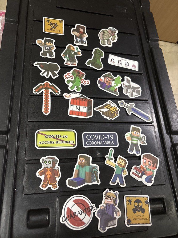 Minecraft stickers set (Category: Art & Prints) located in Manila. Submitted by vintageaccessories (Listing ID 1441112189, Image 1). Description: .