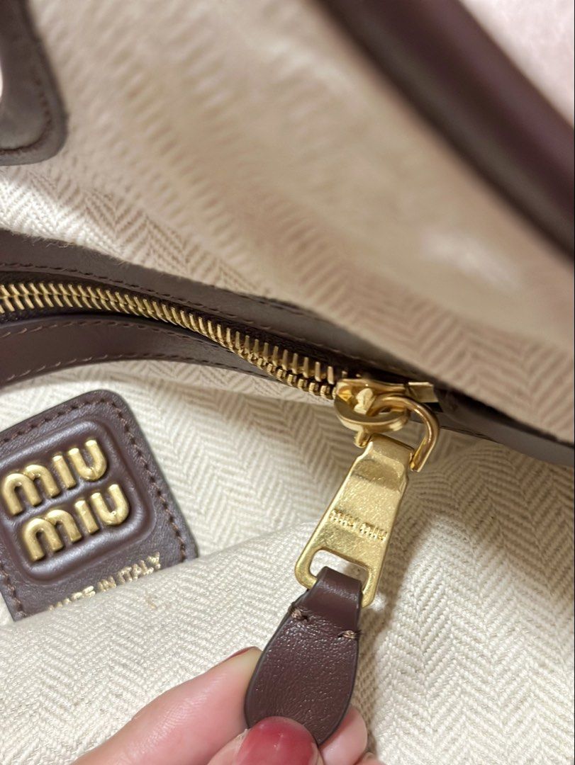 Miu Miu Patchwork Leather Suede Bag (Category: Luxury Bags & Wallets) located in Santa Maria. Submitted by aluxxcloset (Listing ID 1441075835, Image 3). Description: ✨ Miumiu Leather Patchwork bag ✨ Looking for a chic designer steal? This is it! Condition: 10/10, flawless, used only like once Authenticity: Japan-sourced pre-loved bags, Not Entrupy-authenticated, so I don’t claim highest resale price. But they’re genuine designer style at a fair d