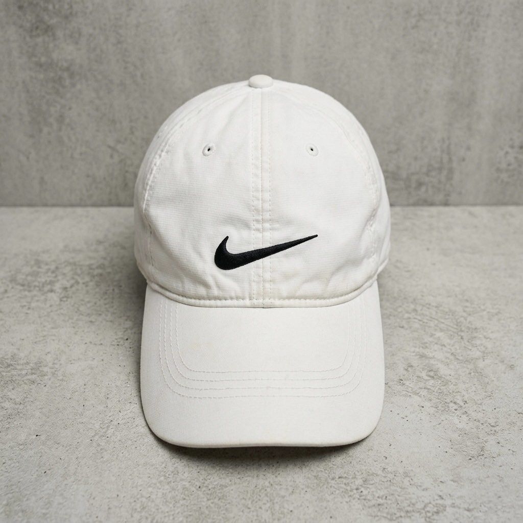 Nike White Sport Baseball Cap Adjustable Strapback Unisex Essential (Category: Caps & Hats) located in Paranaque City. Submitted by thepopneverstops (Listing ID 1440920604, Image 1). Description: Condition Rating: 8/10. This cap is in good condition, showing gentle signs of everyday use. It has been well-maintained and remains clean with no significant flaws to note. The fabric is durable and lightweight, making it perfect for daily wear or athle