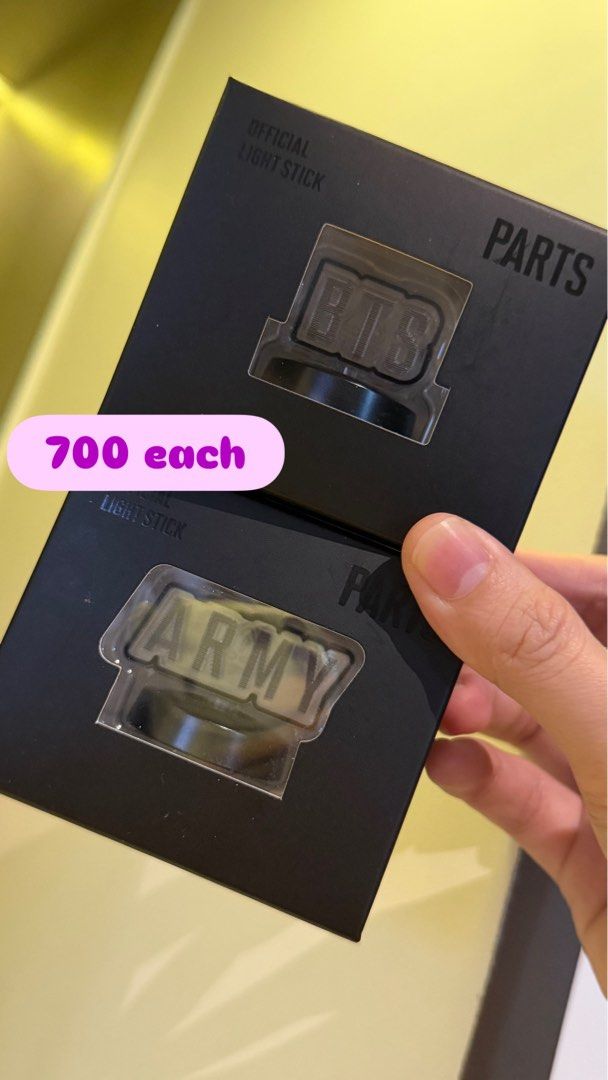 Official BTS Lightstick Parts - BTS & ARMY (Category: K-Wave Merchandise) located in Manila. Submitted by gminshie (Listing ID 1440986440, Image 1). Description: .
