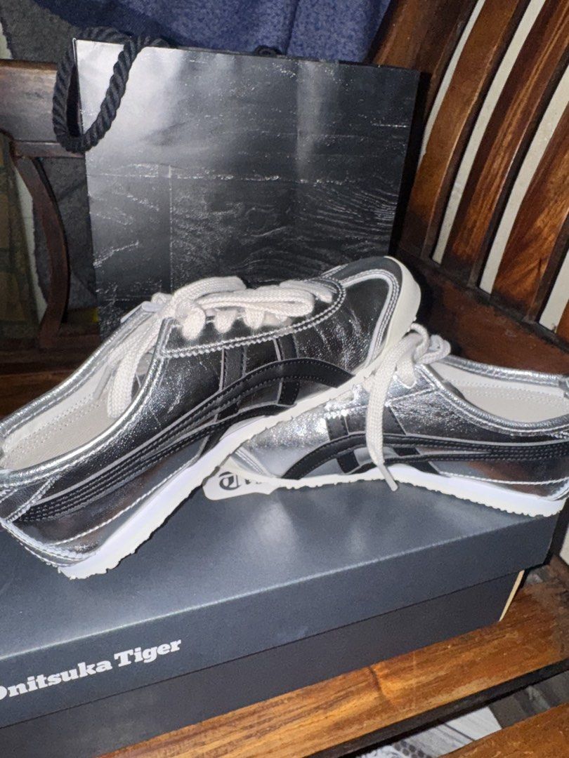 Onitsuka Tiger Mexico 66 Silver Metallic Sneakers (Category: Sneakers) located in Manila. Submitted by petalcorinjessa1 (Listing ID 1440955868, Image 2). Description: - Onitsuka Tiger Mexico 66 - Cool silver metallic color - Size: 4 UK / 36 EU / 22.5 CM - Comes with original box - Includes dust bag - Ideal for casual wear - Never used - Bought in Japan - Original srp is 9.9k Rfs: sister bought the wrong size .