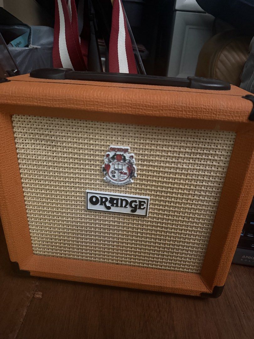 Orange Crush 12 Guitar Amplifier (Category: Musical Instruments) located in Mandaluyong City. Submitted by decluttergal24 (Listing ID 1441030769, Image 1). Description: - Selling gifts from my ex - Orange Crush 12 guitar amp - Controls: Gain, Overdrive, EQ - Ideal for practice sessions or small gigs - In excellent working condition Decluttering.