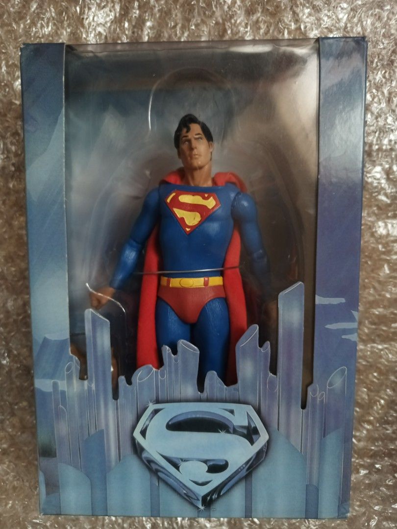 NECA 1978 Christopher Reeve Superman Action Figure (Category: Figurines & Statues) located in Abucay. Submitted by abpshop (Listing ID 1441156259, Image 2). Description: 1978 DC superman christopher reeve action figure, articulated, sold as is MOP: Gcash + SF Courier: J&T Express.