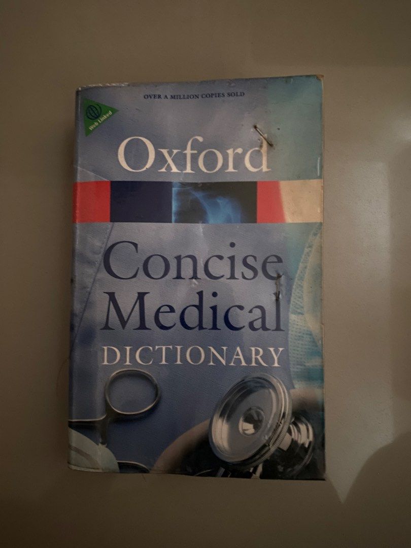 Oxford Concise Medical Dictionary (Category: Textbooks) located in Cebu City. Submitted by geez_md (Listing ID 1440982832, Image 1). Description: - Oxford Concise Medical Dictionary - Over a million copies sold - Ideal reference for medical students and professionals - Perfect for quick lookups - Cover shows some wear, but pages are clean - A staple for anyone in the medical field.