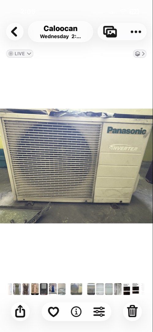 Panasonic Inverter Air Conditioner wall mounted split type (Category: Air Conditioning and Heating) located in Manila. Submitted by aki0505 (Listing ID 1441006601, Image 1). Description: - Panasonic inverter outdoor unit Model no. CS-PS18NKQ - Works well, tested and functional - Minor cosmetic wear and tear from normal use -Functions very well - Pick up only from seller's location - Feel free to ask any questions!.
