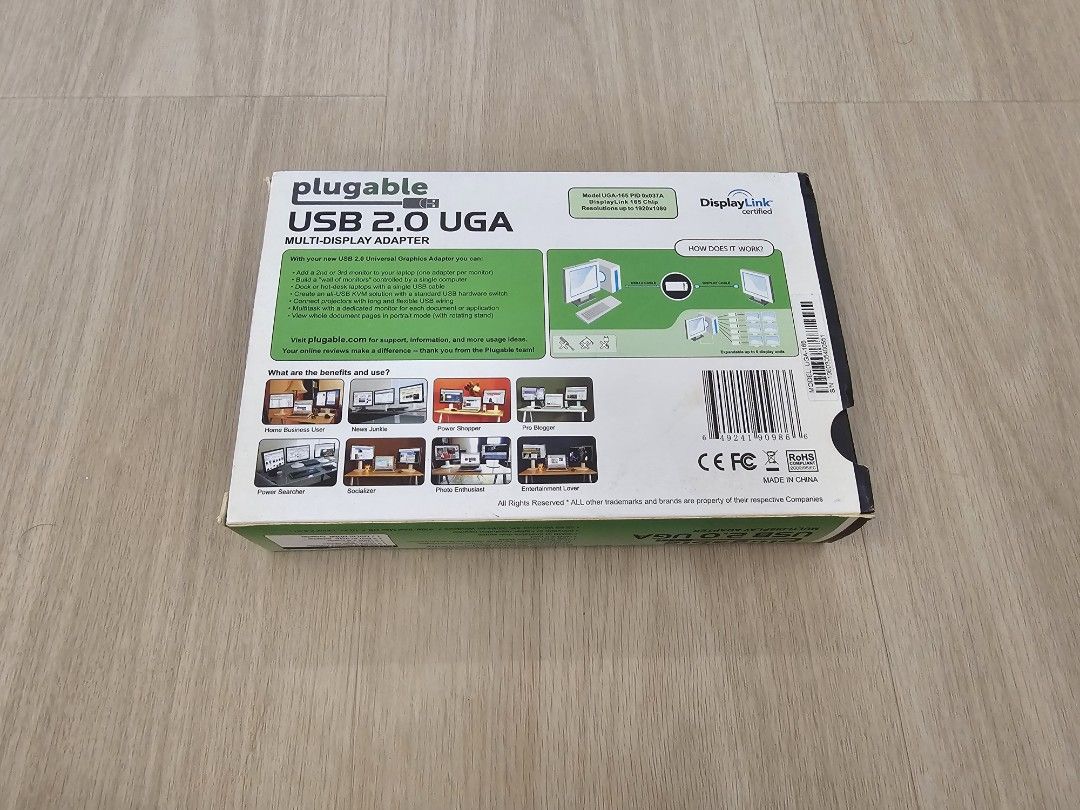 Plugable USB 2.0 UGA Multi-Display Adapter469018494559201281