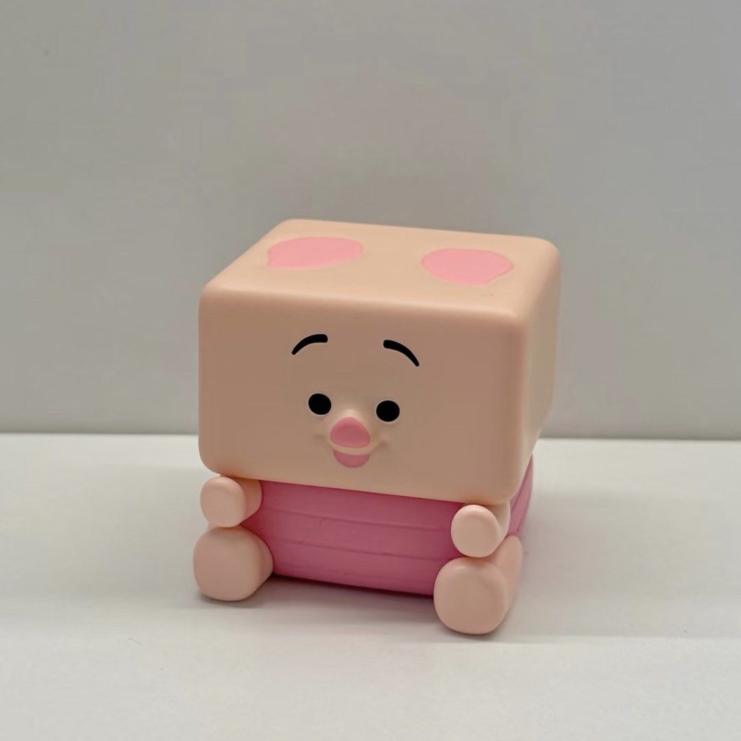 Popmart authentic Pop Cube&Disney Figure-Piglet (Category: Designer & Blind Box Toys) located in Taguig. Submitted by joanna328 (Listing ID 1441102617, Image 1). Description: Bought in Sm aura Popmart store. Magnetic Jenga, it can be stacked with other figures. Complete parts With box, card. Brand new, no flaws, only open for check. Series: Pop cube-2 Name: Piglet.