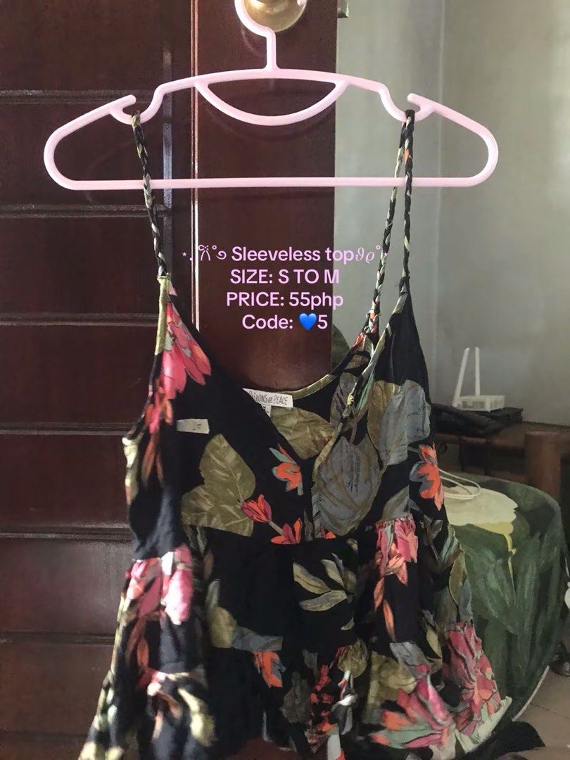 PRELOVE TOP (Category: Sleeveless) located in Davao. Submitted by fvrjuliaa (Listing ID 1440961392, Image 1). Description: Guidelines - [ ] Strictly payment first policy - [ ] Buyer should shoulder the shipping fee - [ ] NO COD (CASH ON DELIVERY) - [ ] NO CANCELLATIONS OF ORDERS - [ ] NO RETURN, REFUND, OR EXCHANGE Order details: MODE OF PAYMENT: G-cash only MODE OF DELIVERY: JNT (If around davao can meet up, but only add 30 php for the fare) .