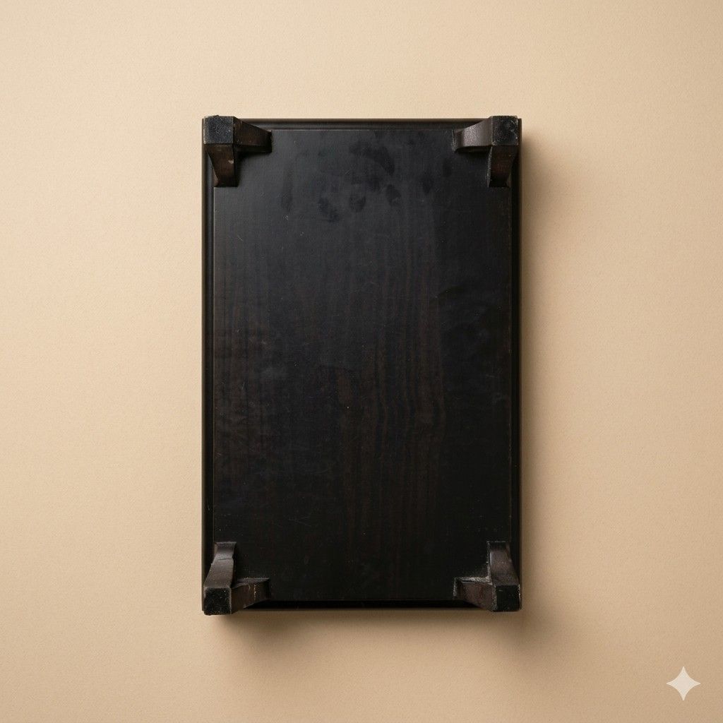 Premium Heavy-Duty Wood-Grain Display Tray / Decorative Riser – 19" x 12.5" (Category: Vintage Collectibles) located in Quezon City. Submitted by lem1998 (Listing ID 1441134980, Image 3). Description: Elevate your space with this substantial, high-quality display tray. Featuring a rich, dark wood-grain finish, this piece offers the classic aesthetic of premium timber with the clean, smooth look of modern laminate. Its impressive weight gives it e