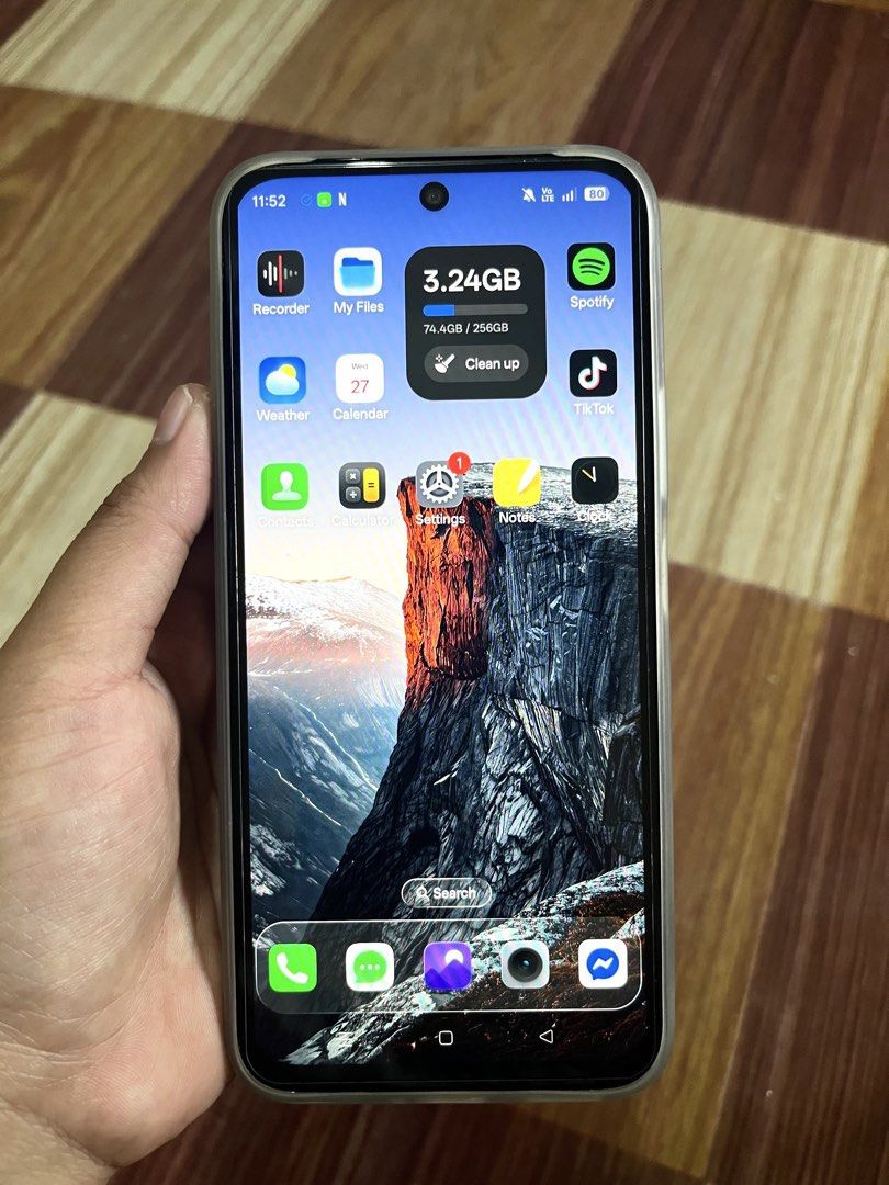 Realme C85 5G -256 GB (Category: Realme) located in Pasig City. Submitted by sdrosa (Listing ID 1440954272, Image 2). Description: For Sale‼️ Realme C85 5G 8+16ram/256gb 2 Months old No issue pwede sa mas elam Complete, with box, case, charger, and receipt. 📍Greenwoods, Cainta Can do Meetups to nearby areas 📱Specs (Realme C85 5g 8/256gb) ✅6.8-inch LCD, HD+ 1570×720, up to 144Hz, HBM 1200nit ✅MediaTek Dimensity 6300 ✅ 8GB RAM |256GB storage | up