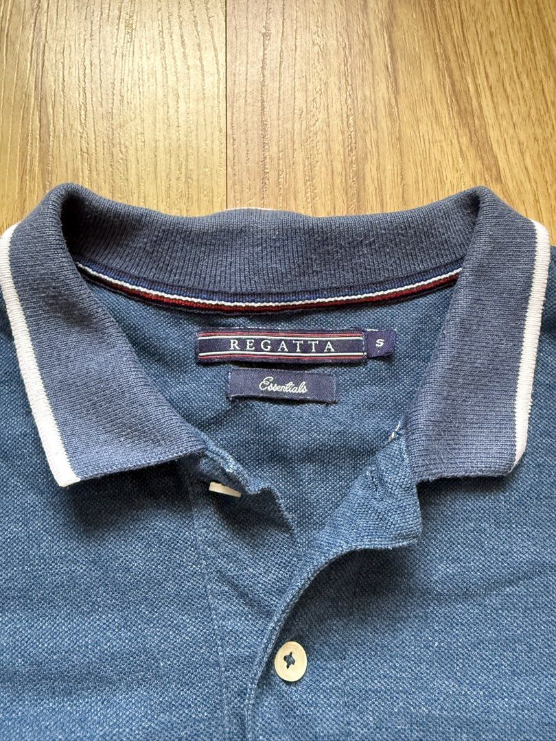 Regatta Essentials Polo Shirt (Category: Tshirts & Polo Shirts ) located in Taytay. Submitted by nextsentials (Listing ID 1441054011, Image 3). Description: - Authentic Regatta Essentials polo shirt - Blue with white stripe on collar and sleeves - Comfortable, regular fit - Good for casual, everyday use Measurements: Body length - 62cm Chest width - 45cm Shoulder width - 40cm Sleeve length - 18cm.