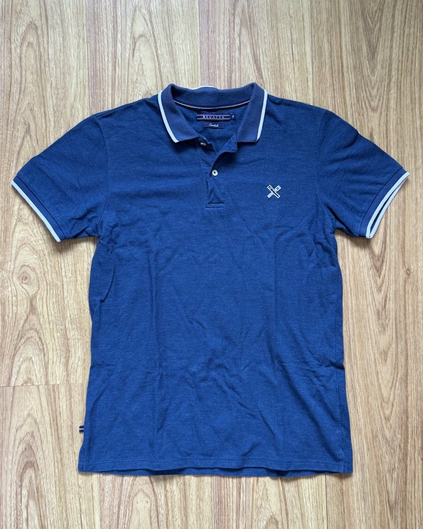 Regatta Essentials Polo Shirt (Category: Tshirts & Polo Shirts ) located in Taytay. Submitted by nextsentials (Listing ID 1441054011, Image 1). Description: - Authentic Regatta Essentials polo shirt - Blue with white stripe on collar and sleeves - Comfortable, regular fit - Good for casual, everyday use Measurements: Body length - 62cm Chest width - 45cm Shoulder width - 40cm Sleeve length - 18cm.