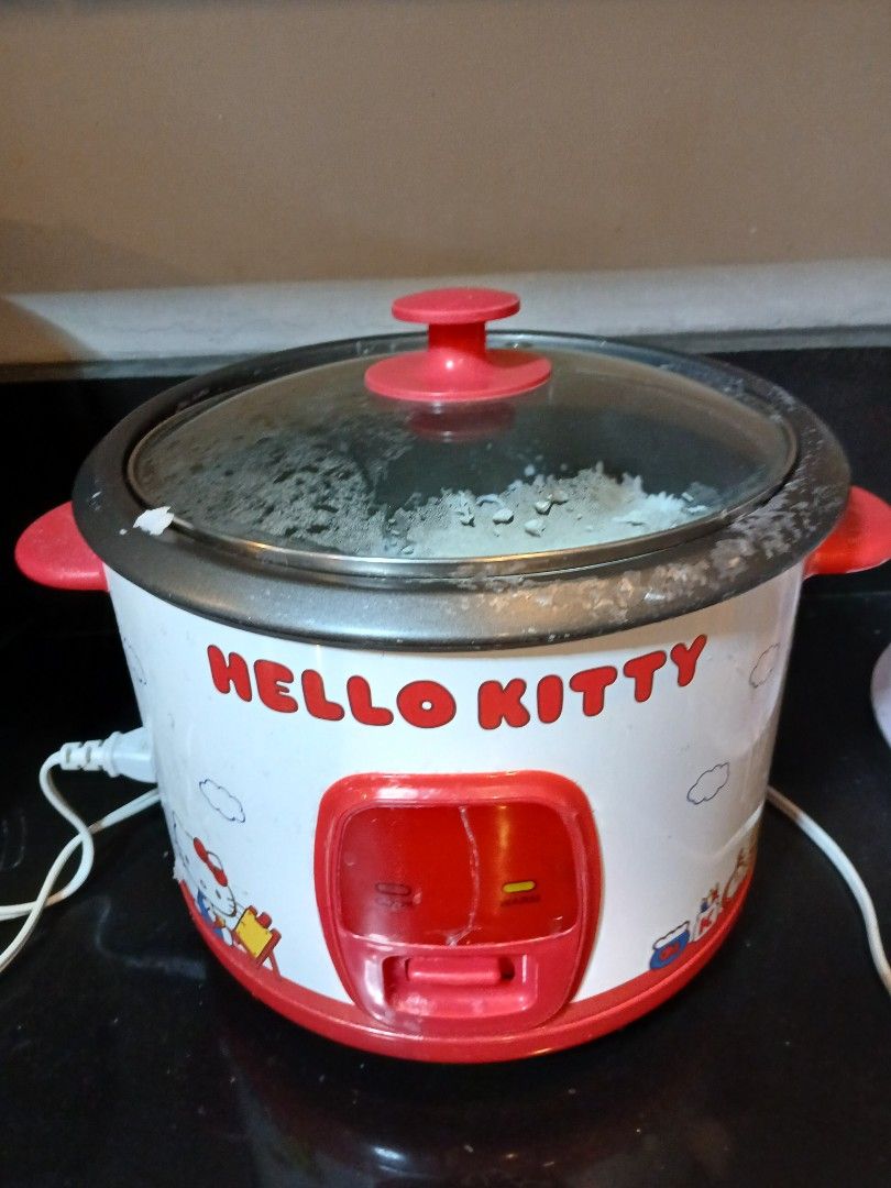 Rice cooker hello kitty (Category: Cookware & Accessories) located in Manila. Submitted by jacquelinelimcheng1982.jc (Listing ID 1441055969, Image 2). Description: functioning .