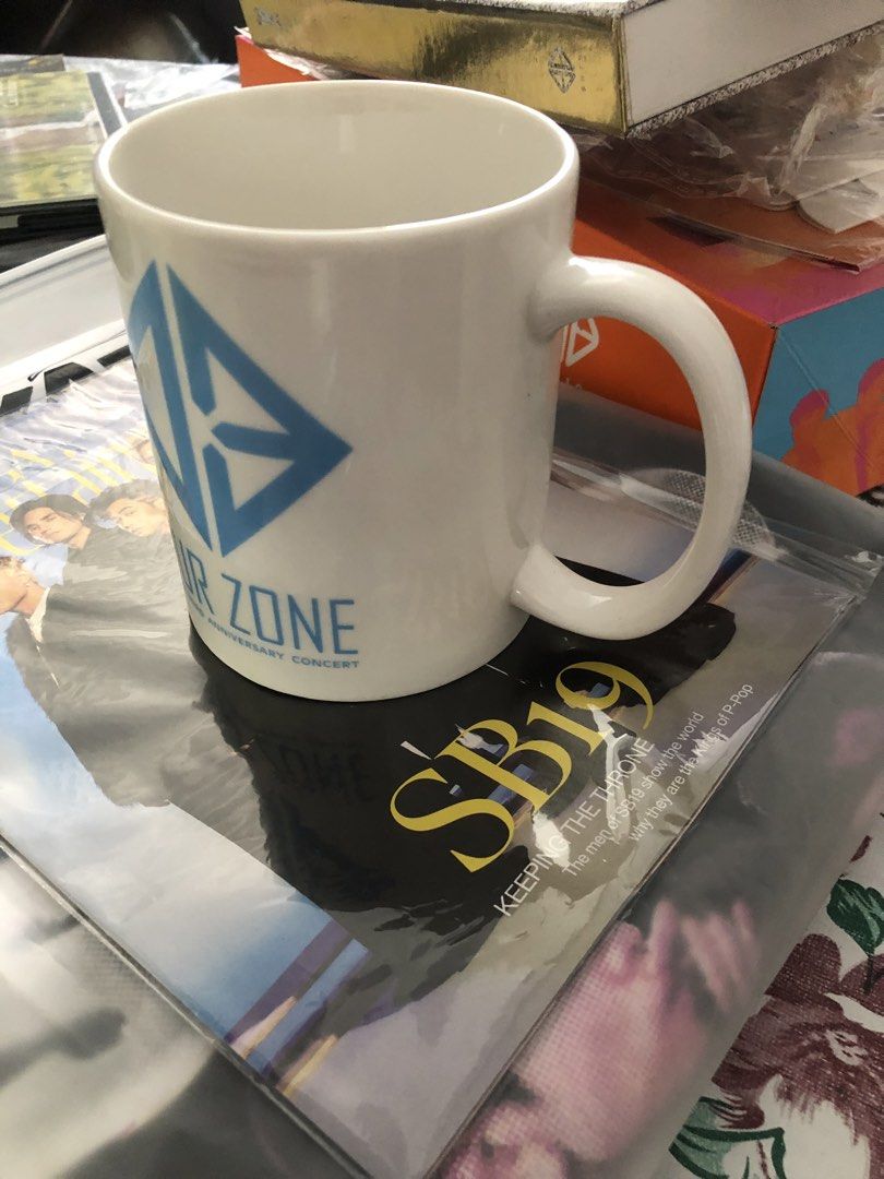 SB19 Merch Our Zone Mug (Category: Other Merchandise) located in Cavite. Submitted by myprelovedstars (Listing ID 1441026477, Image 2). Description: Official Merch White Ceramic Mug SB19 "Our Zone" 3rd anniversary concert .