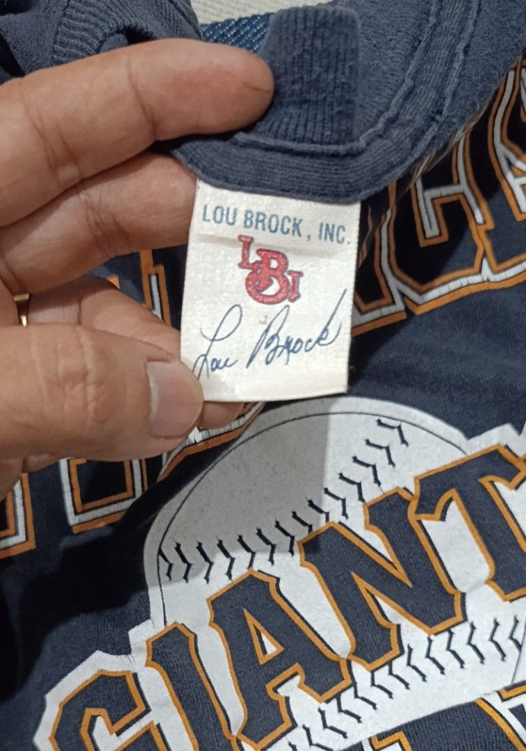 SF GIANTS ©1999 by LOU BROCK (Category: Tshirts & Polo Shirts ) located in General Santos City (Dadiangas). Submitted by k.vin__stuff (Listing ID 1441001531, Image 3). Description: VINTAGE SF GIANTS SHIRT dated: 1999 by lou brock width:20.5"| length:29" perfect fade no major issue/fade only.