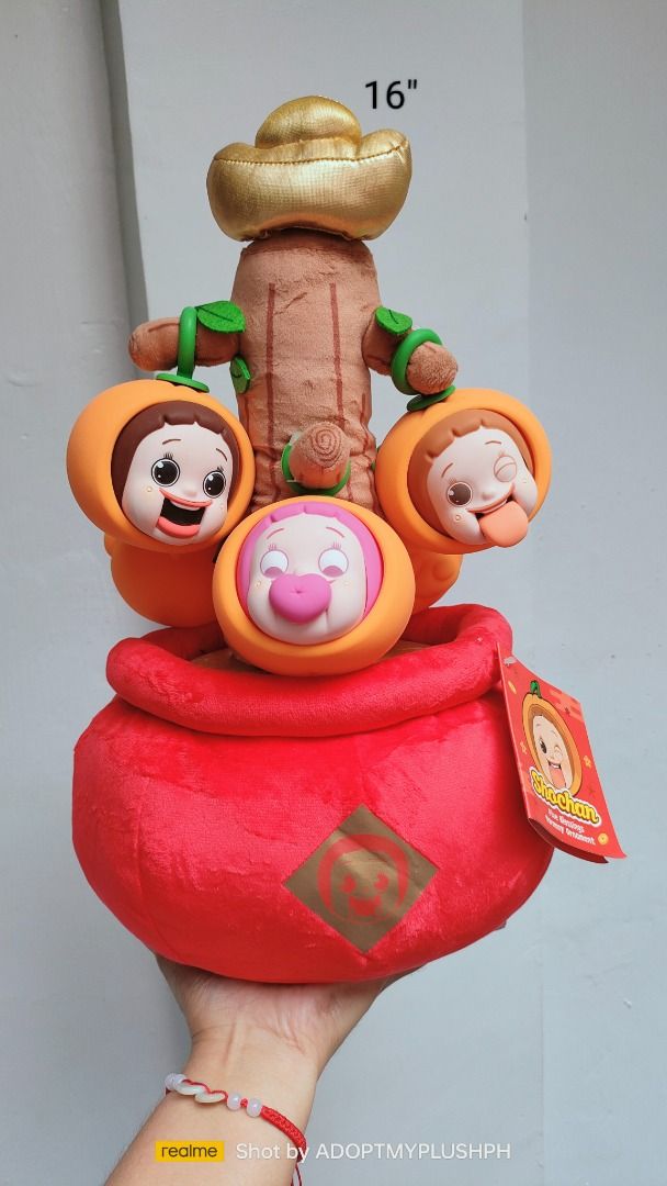 Soap Studio Sho-Chan Five Blessings Harmony Plush Ornament (Category: Other Home Decor) located in Taguig. Submitted by adopt.my.plush.ph (Listing ID 1440954280, Image 1). Description: Soap Studio Sho-Chan Five Blessings Harmony plush ornament featuring cute fruit-shaped characters. CNY.